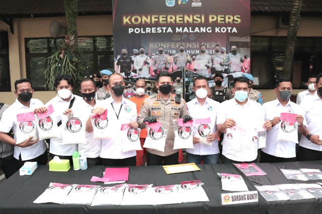 Polresta Malang Kota Berhasil Amankan Pengedar Sabu