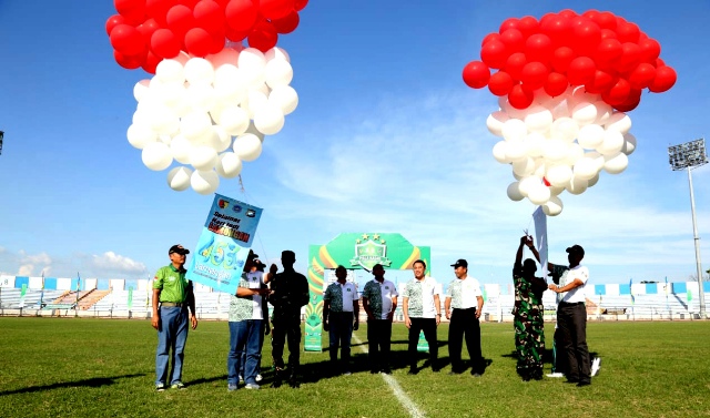 Euforia Opening Liga Santri PSSI 2022, Sukses Kodim 0812 Gelar Event Nasional