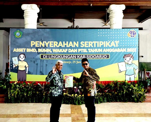 Bupati Sidoarjo Apresiasi BPN Sidoarjo  dalam Pengurusan Sertifikat Tanah