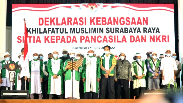 Kelompok Khilafatul Muslimin Surabaya Raya Deklarasi Setia pada Pancasila dan NKRI