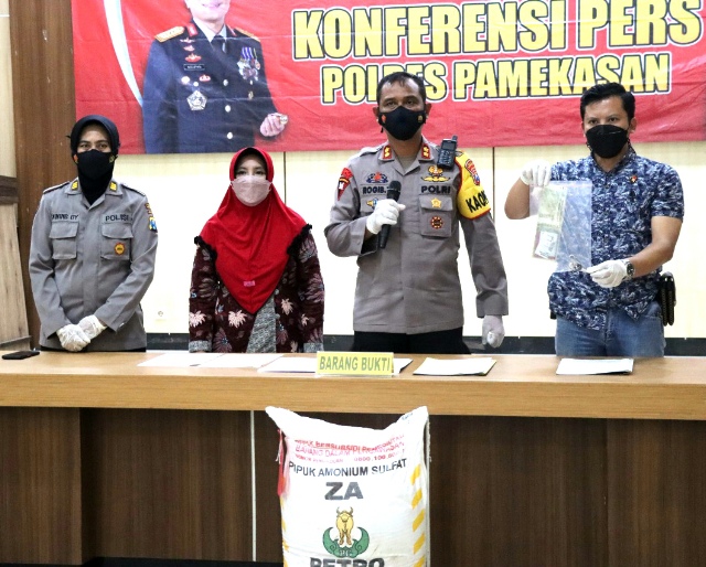 Polres Pamekasan Amankan Pupuk Bersubsidi