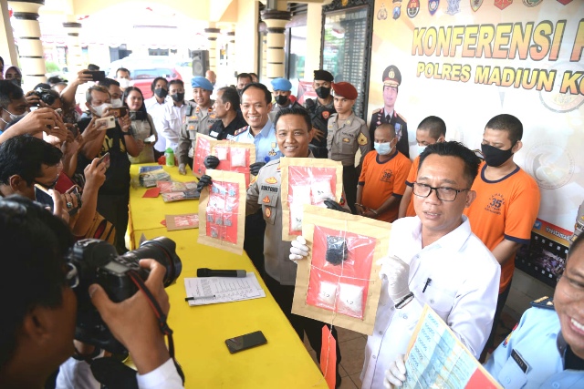 Pengiriman Natkoba di Dalam Lapas Madiun Berhasil Digagalkan