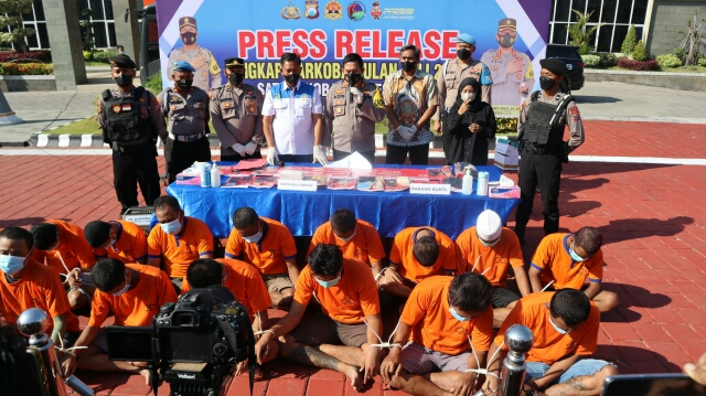 16 Tersangka Narkoba Berhasil Diamankan Polres Gresik