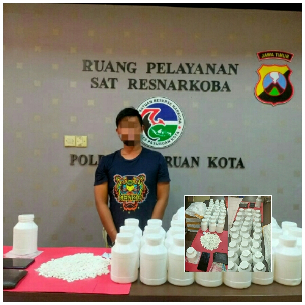 Polres Pasuruan Kota Berhasil Gagalkan Peredaran 28.980 butir Pil Koplo