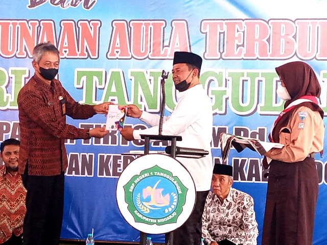 Aula Terbuka SMPN 1 Tanggulangin Diresmikan Jelang Tahun Baru 1444 H