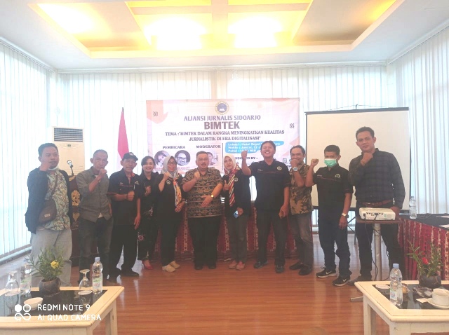Menunjang Kemajuan Jurnalis di Sidoarjo,  AJS Gelar Bintek