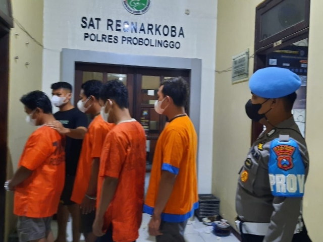 Dalam Sehari Polres Probolinggo Berhasil Tangkap 5 Pengedar Narkoba