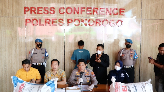 Kasus Penyelewengan Pupuk Bersubsidi, Berhasil diungkap Polres Ponorogo