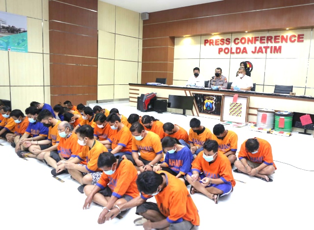 520 Kasus Judi Diungkap dan 763 Pelaku Diamankan Polda Jatim
