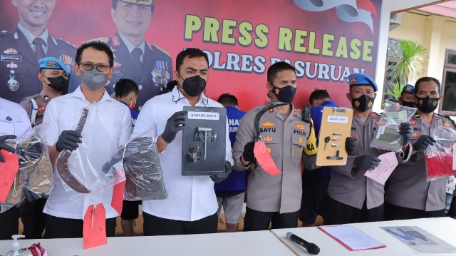 Polres Pasuruan Bekuk Pelaku dan Penadah Jaringan Curanmo
