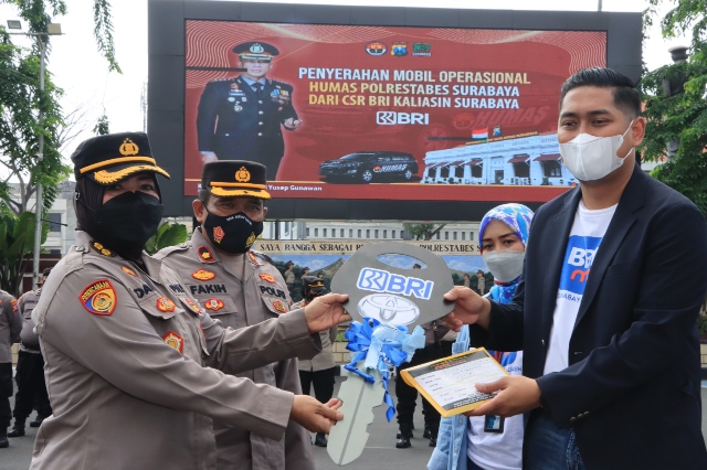 BRI Berikan Satu Unit Mobil Operasional kepada Polrestabes Surabaya, Wujud Masyarakat Terhadap Polri