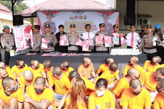 33 Tersangka Kasus Narkoba di Bulan Agustus 2022, Berhasil diamankan Anggota Polresta Mojokerto