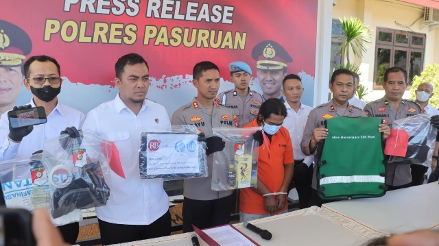 Percobaan Pembunuhan, Modus Kirim Minuman Dicampur Racun Tikus, berhasil diungkap Polres Pasuruan
