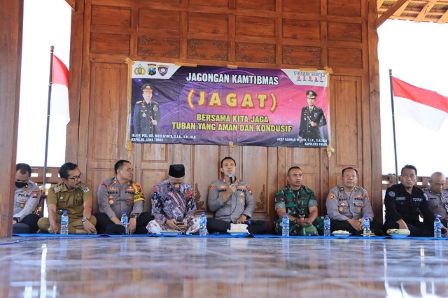 Kapolres Tuban Gelar Jagongan Kamtibmas, dalam Dengar Aspirasi Masyarakat