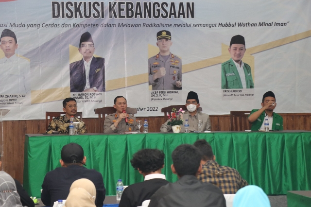 Kapolres Malang Menjadi Pembicara dalam Diskusi Kebangsaan dengan  Membahas Anti Radikalisme