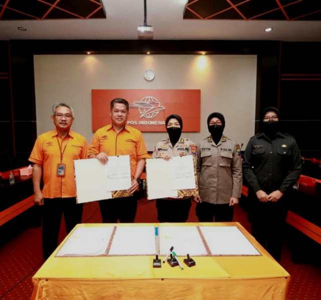 Polda Jatim Jalin Kerjasama dengan PT Pos Indonesia