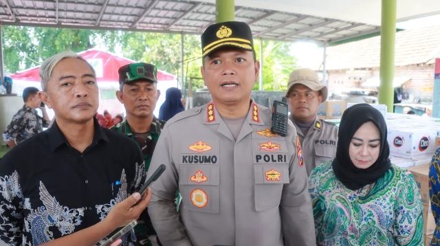 Pasca Bencana Angin Puting Beliung, Kapolresta Sidoarjo Pastikan Efektifitas Posko dan Dapur Umum