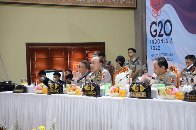 Tactical Floor Game, Dipimpin langsung oleh Wakapolri dalam Menyusun Strategi Pengamanan KTT G20 di Bali