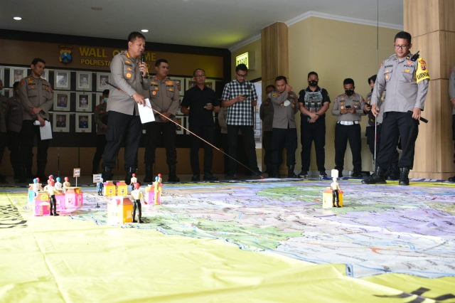 Pastikan Kesiapan Pengamanan, Kapolresta Sidoarjo Pimpin TFG Ops Puri Agung