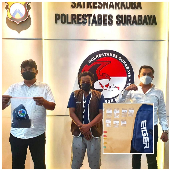 Penjaga Makam Berhasil Diringkus Satresnarkoba Polrestabes Surabaya yang Berperan sebagai Pengedar Sabu