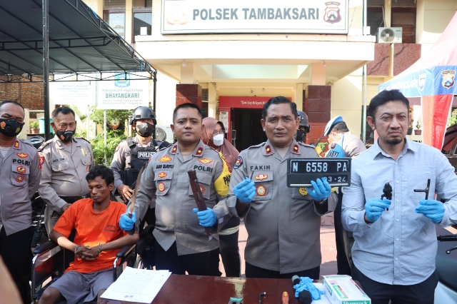 Pelaku Curanmor 13 Lokasi Berhasil Diamankan Anggota Polsek Tambaksari Polrestabes Surabaya