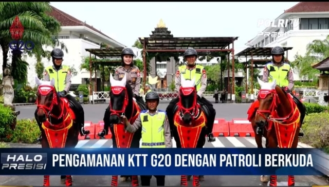 Polri Terjunkan Patroli Berkuda dalam Pengamanan KTT G20