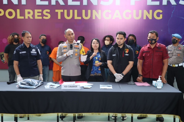 Komplotan Curanmor di 32 TKP, berhasil Ditangkap Anggota Polres Tulungagung