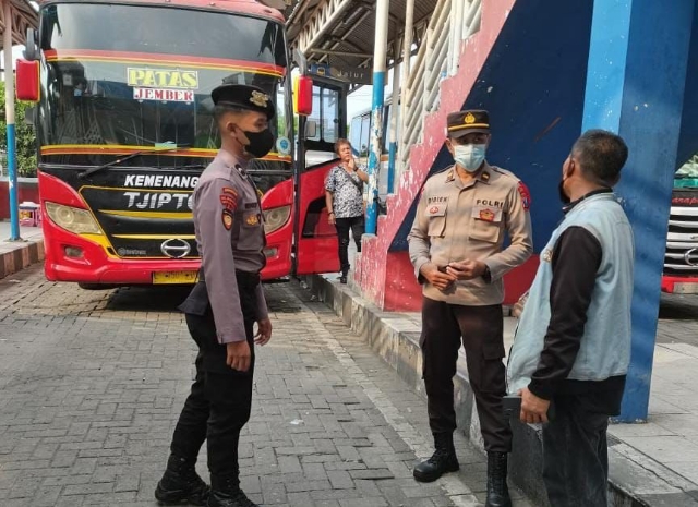 Polresta Sidoarjo Optimalkan Patroli Terminal Bus Purabaya, dalam Ops Puri Agung 2022