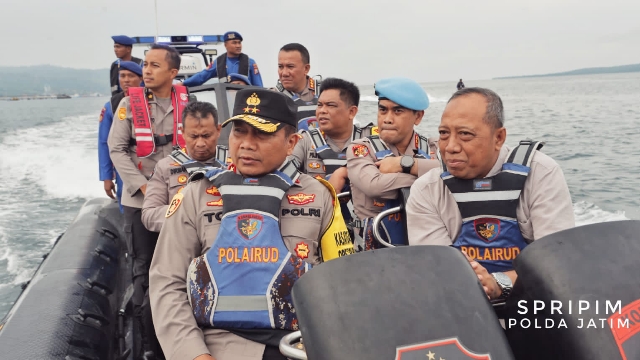 Kapolda Jatim Pimpin Patroli Laut di Selat Bali, di Hari Kedua KTT G20