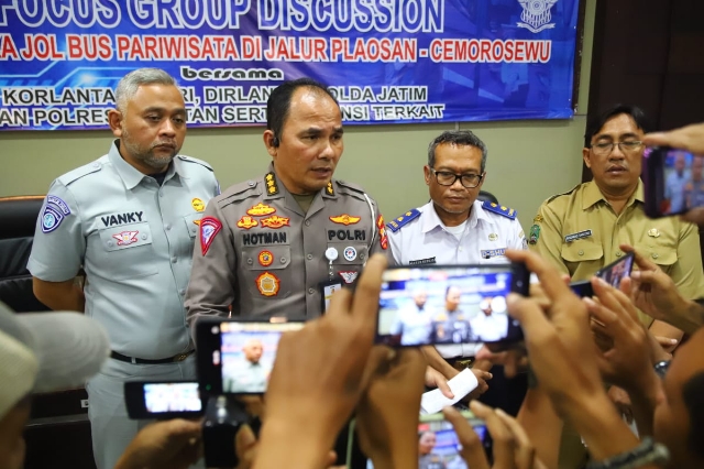 Polres Magetan Gelar FGD Pasca Laka Bus Pariwisata bersama Korlantas Polri dan Instansi Terkait