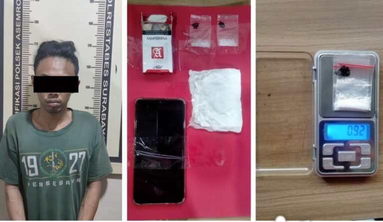 Anggota Unit Reskrim Polsek Asemrowo berhasil Menangkap Pengedar Sabu dengan Melakukan Undercover Buy