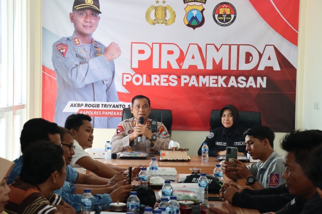 Polres Pamekasan Kembali Gelar Piramida dalam Sinergitas Menjaga Kamtibmas bersama Awak Media