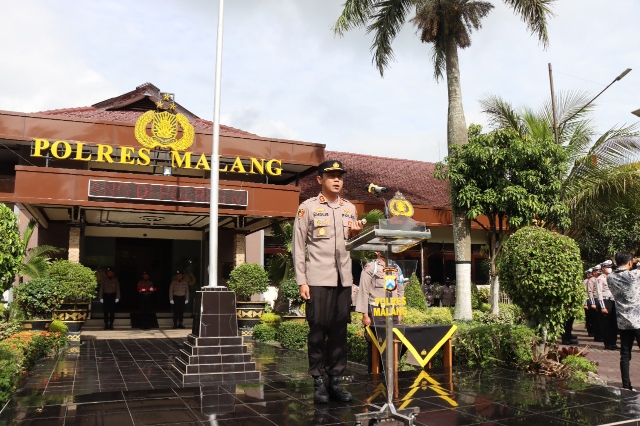 Polres Malang Untuk Pengamanan Nataru 2023 Siapkan Personel Gabungan Sebanyak 438 Anggota
