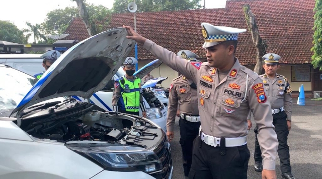 Polres Bojonegoro Cek Kesiapan Ranmor dan Perlengkapan Pengamanan Menjelang Nataru