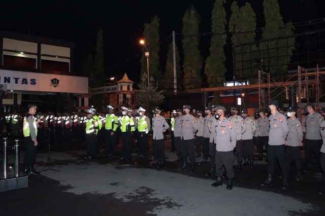Ratusan Personel Gabungan Untuk Pengamanan Nataru Sudah Dipersiapkan Polres Lamongan