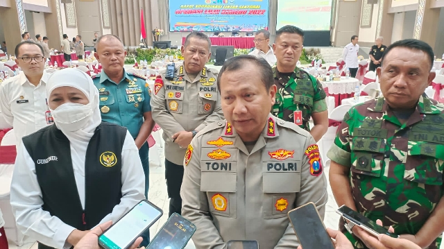 Forkopimda Jatim Gelar Rakor Operasi Lilin Semeru 2022 dalam Mengantisipasi Tingkat Kerawanan Menjelang Nataru