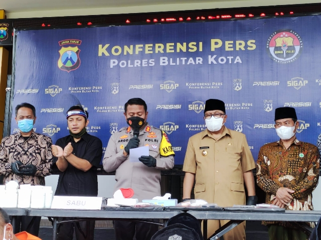 Polres Blitar Kota Berhasil Ungkap 10 Kasus Narkoba Menjelang Nataru