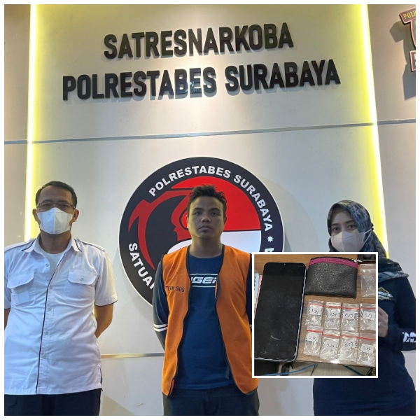 Jual Sabu Berkedok Jual Bensin Eceran Diringkus Anggota Satresnarkoba Polrestabes Surabaya
