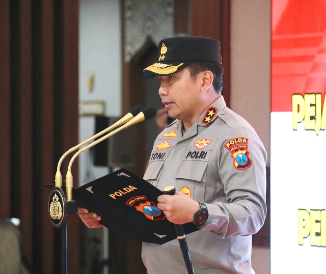 Kapolda Jatim Pimpin Sertijab PJU dan Kapolres Jajaran