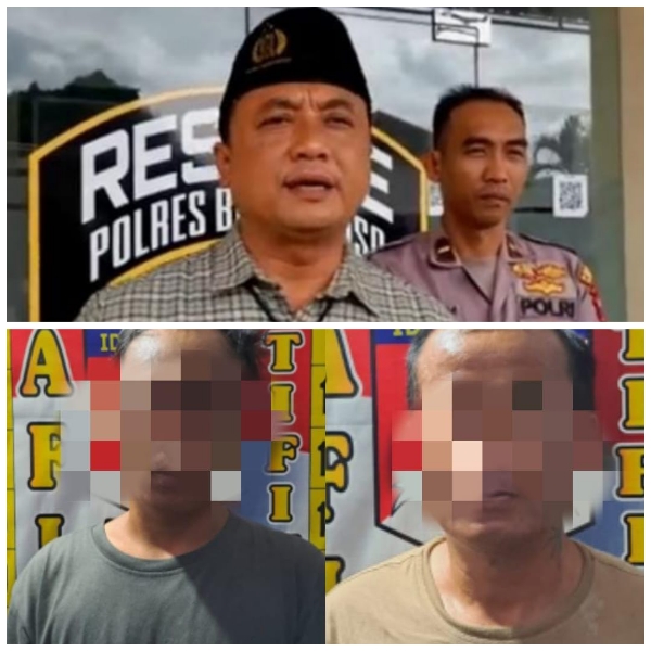Dua Orang Terduga Pelaku Tindak Kekerasan Terhadap Petugas Sat Pol PP diamankan Polres Bondowoso