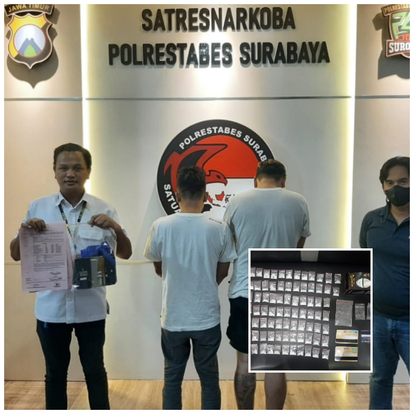 2 Pengedar dan Ratusan Ribu Pil Koplo Berhasil Diamankan Anggota Satresnarkoba Polrestabes Surabaya