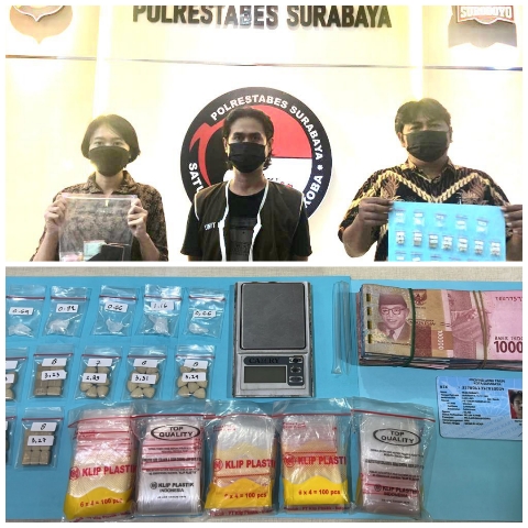 Satresnarkoba Polrestabes Surabaya Amankan Warga Petemon Kuburan