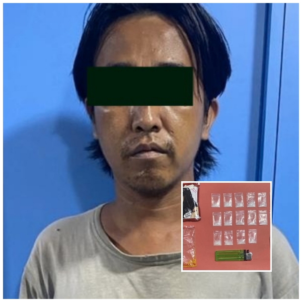 Pemuda Pengangguran Pengedar Sabu ditangkap Satresnarkoba Polres Pelabuhan Tanjung Perak