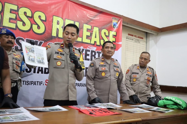 Tiga Pelaku Curanmor 15 TKP di Surabaya Berhasil ditangkap Anggota Polsek Simokerto