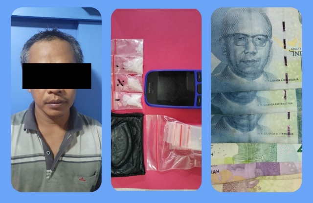 Rumah Kontrakan Jl. Bulak Cumpat Utara Digrebek Polisi, Didapati Barang Bukti Sabu Siap Edar