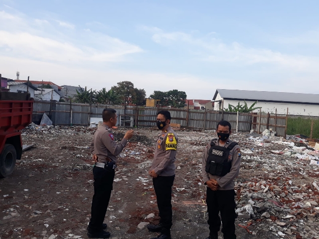 Polsek Tambaksari bersama 3 Pilar Melaksanakan Patroli secara Rutin Antisipasi Judi  Burung Merpati di kawasan Ploso Surabaya