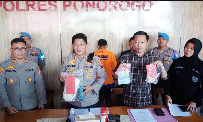 Dua Komplotan Pencuri Gabah berhasil Diamankan anggota Polres Ponorogo