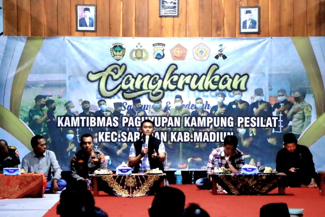 Polres Madiun Gelar Cangkrukan bersama Paguyuban Kampung Pesilat Saradan