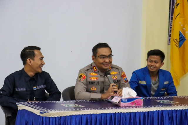 Mahasiswa Jadi Agen Perubahan yang Mengedepankan Kolaborasi mendapat Dorongam dari Kapolres Lumajang