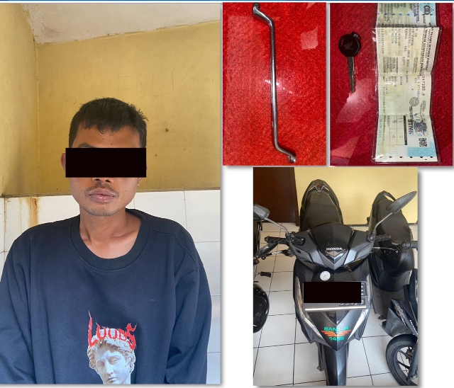 Ditinggal Meletakkan Jas Hujan, Sepeda Motor Digondol Maling